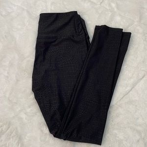 Black With Animal Print Leggings!